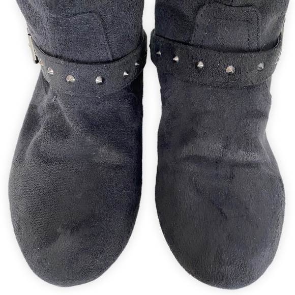 Women’s Black Mid-Calf Suede Boots Sizes 7 & 8 Available - Picture 6 of 8